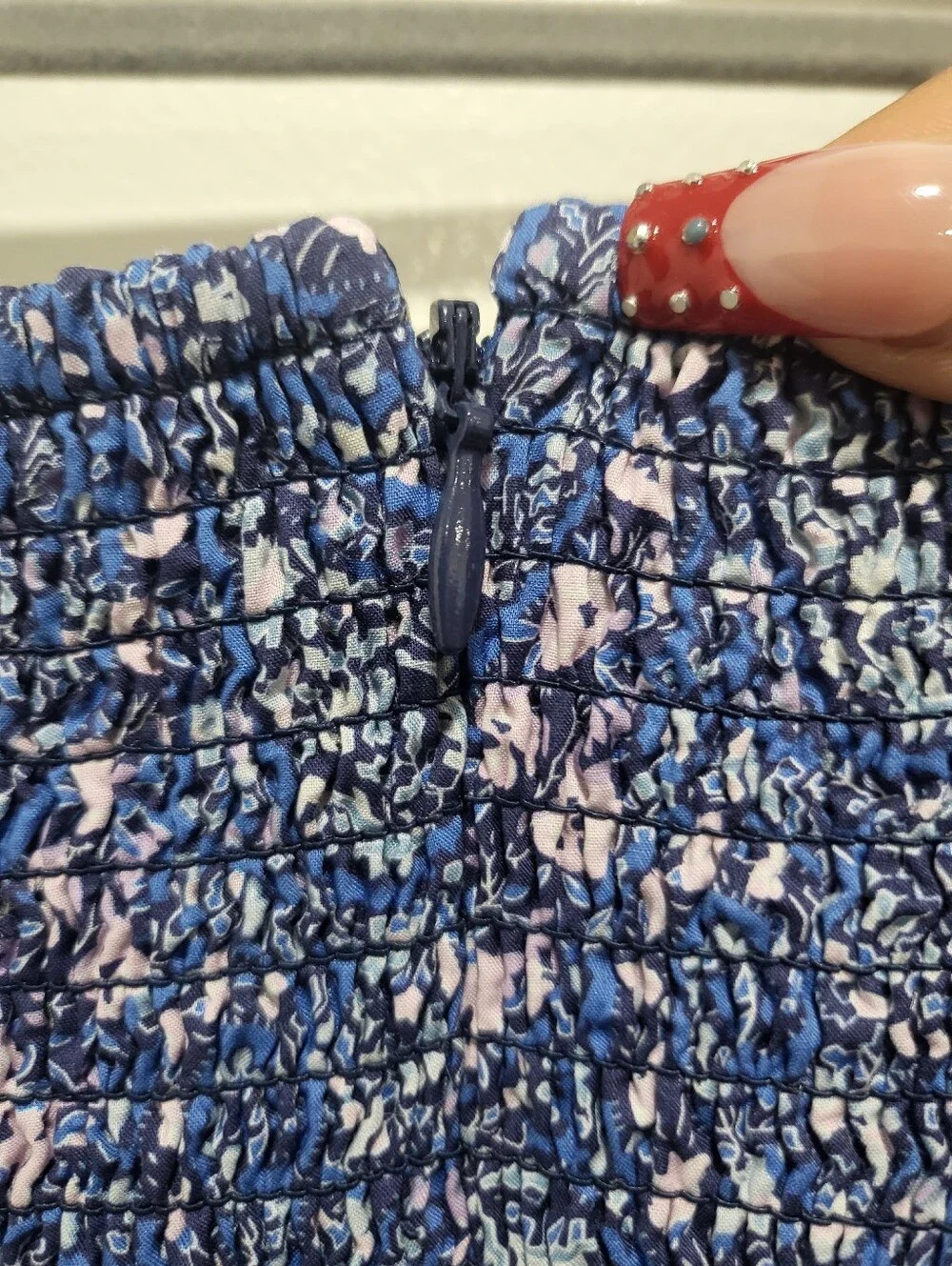 NWOT J. Crew x Liberty Fabric Navy Blue Floral Paisley Mini Dress - Size 20